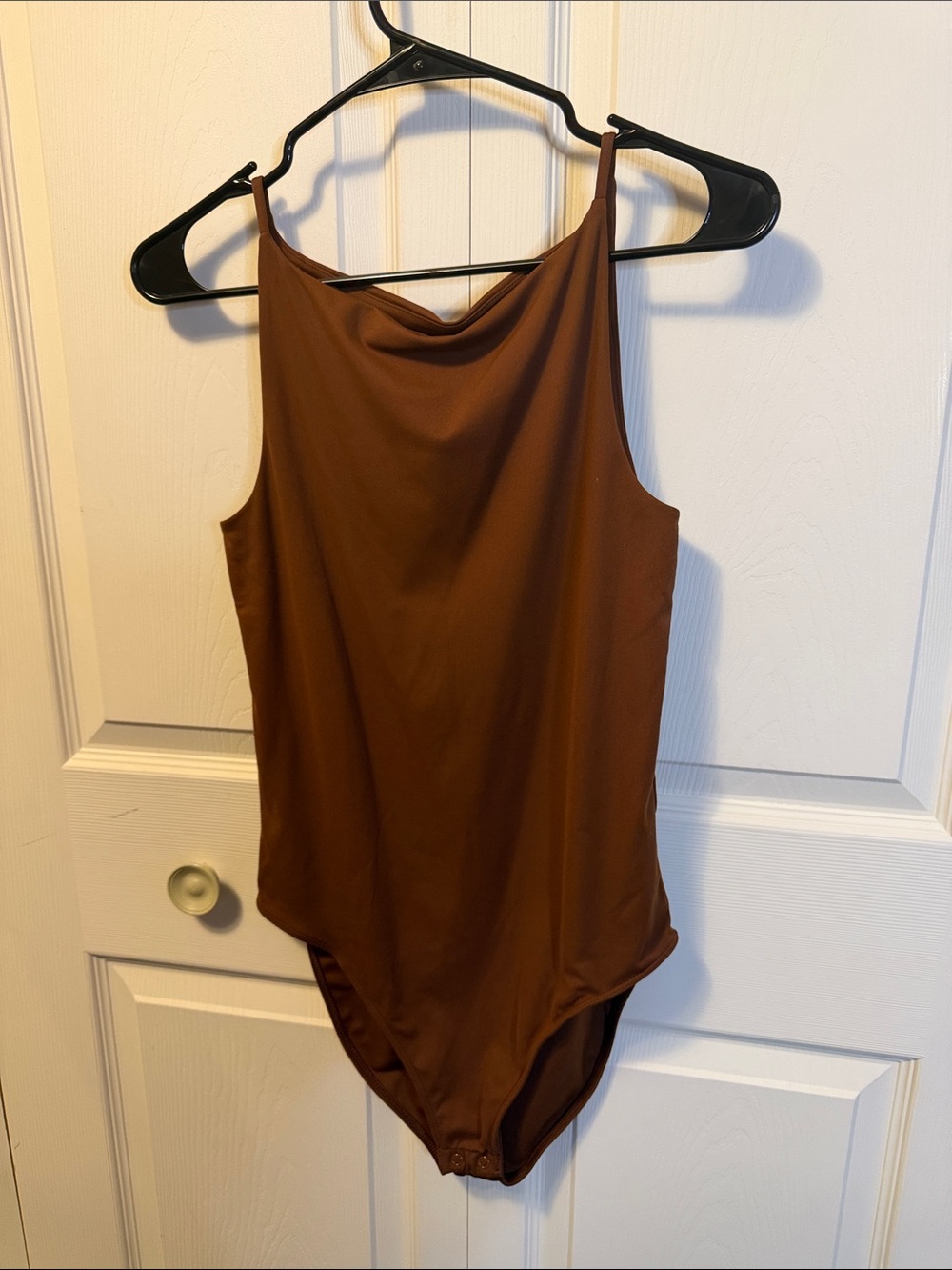 Old Navy Brown Cowl Neck Tank Bodysuit